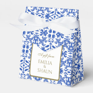 Ballotins Boîte de Faveur Mariage Méditerranéen avec Bow