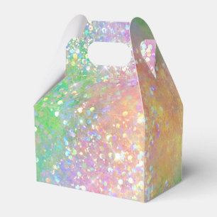 Ballotins Boîte de Faveur Opale Arc-en-ciel Paillettes