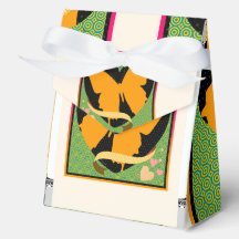 Boîte de faveur Papillon Jaune