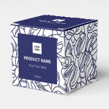 Boîte de faveur personnalisable moderne abstraite
