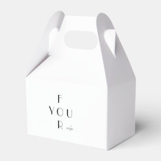 Ballotins Boîte de Faveur Personnalisée avec Monogramme Élég