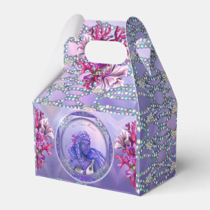 Ballotins Boîte de Faveur Sirène Océan Violet