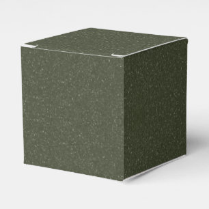 Ballotins Boîte de faveur verte à mousse tachetée pour événe