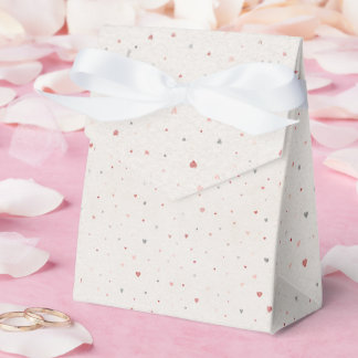 Ballotins Boîte de faveurs Cœurs Rose Tendre