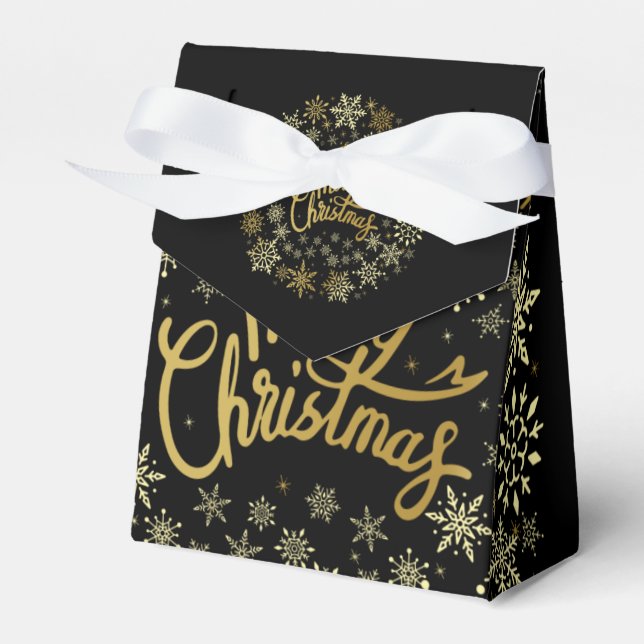 Ballotins Boîte de Faveurs de Noël Joyeux (Verso)