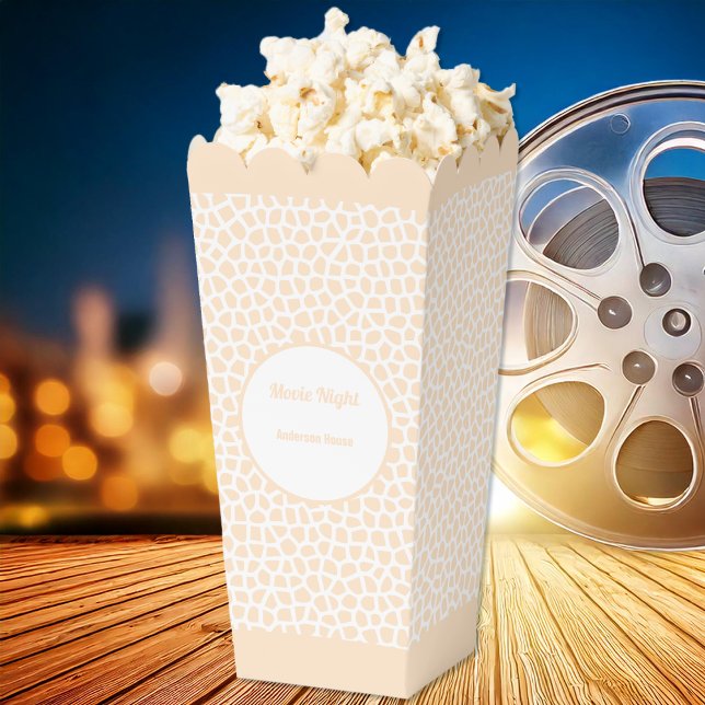 Ballotins Boîte de Faveurs Terrazzo - Orange Peach Popcorn (Terrazzo - Orange Peach Popcorn Favor Box-Popcorn Movie by Leapfroglisics Shop)