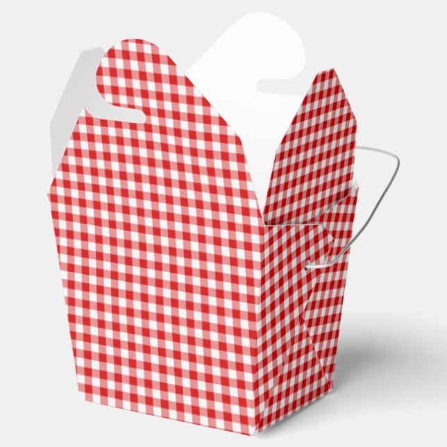 Ballotins BOÎTE DE FAVORISATION Ginham-White Rouge, sortez (Ouvert)