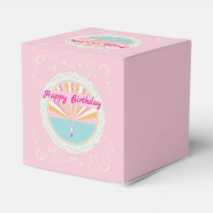 Ballotins Boîte de fête amusante pour anniversaire, Arc-en-c