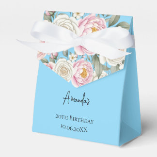 Ballotins Boîte de Fête d'Anniversaire Personnalisée Florale