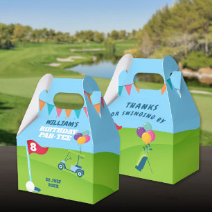 Ballotins Boîte de fête d'anniversaire sur le thème de Golf