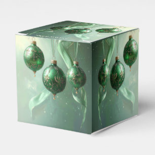 Ballotins Boîte de Fêtes de Noël Boule Verte