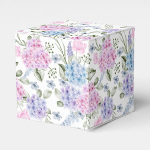 Ballotins Boîte de friandises à motif d'hortensia pour fête