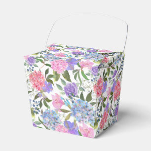 Ballotins Boîte de friandises à motif d'hortensia pour fête