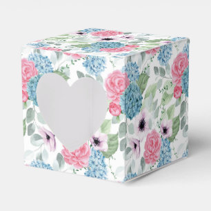 Ballotins Boîte de friandises à motif d'hortensia pour fête