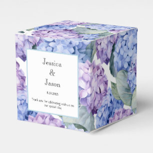 Ballotins Boîte de friandises à motif d'hortensia pour fête