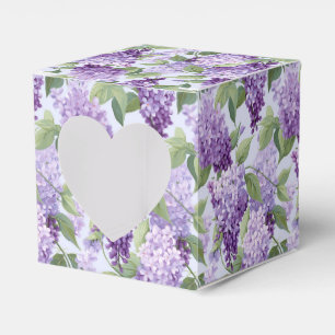 Ballotins Boîte de friandises à motif lilas pour fête