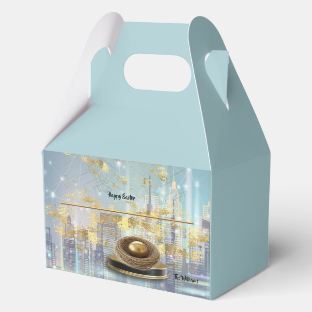 Ballotins Boîte de friandises personnalisée de Pâques (Recto)