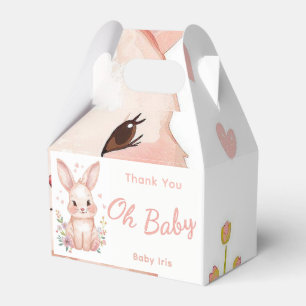 Ballotins Boîte de friandises pour Baby Shower Rose Pastel, 