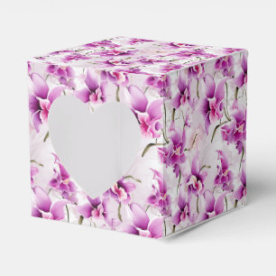 Ballotins Boîte de friandises pour fête aux orchidées