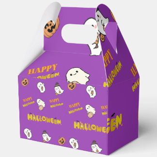 Ballotins Boîte de friandises violet pour la fête d'Hallowee