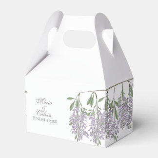 Ballotins Boîte de mariage de la Wisteria peinte