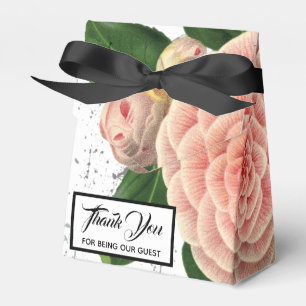 Ballotins Boîte de mariage rose Camellia