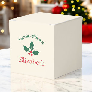 Ballotins Boîte de Noël personnalisée pour la cuisine de Noë