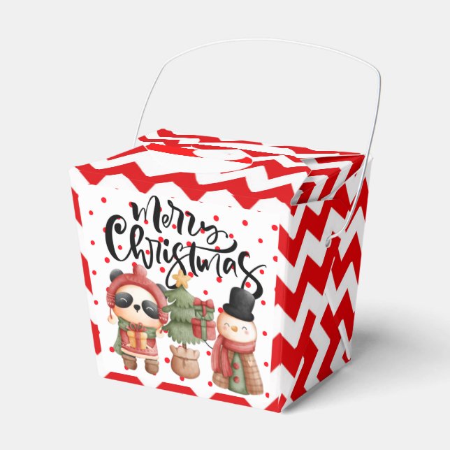 Ballotins Boîte de Noël rouge (Verso)