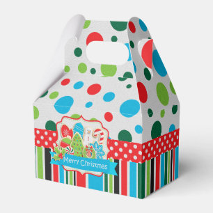 Ballotins Boîte de pignon de biscuit de Joyeux Noël