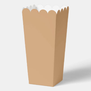 Ballotins Boîte de pop-corn personnalisée Sable Chaud