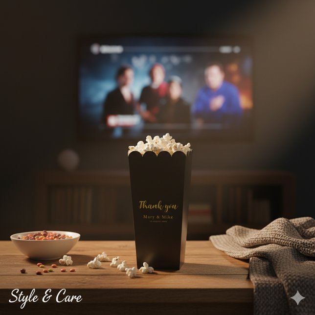 Ballotins Boîte de Popcorn Merci pour Toute Occasion (Thank You Popcorn Favor Box for Any Occasion)