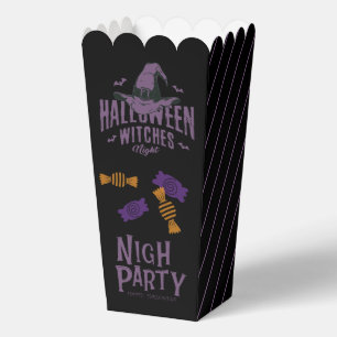 Ballotins Boîte de Popcorn pour la Nuit des Sorcières d'Hall