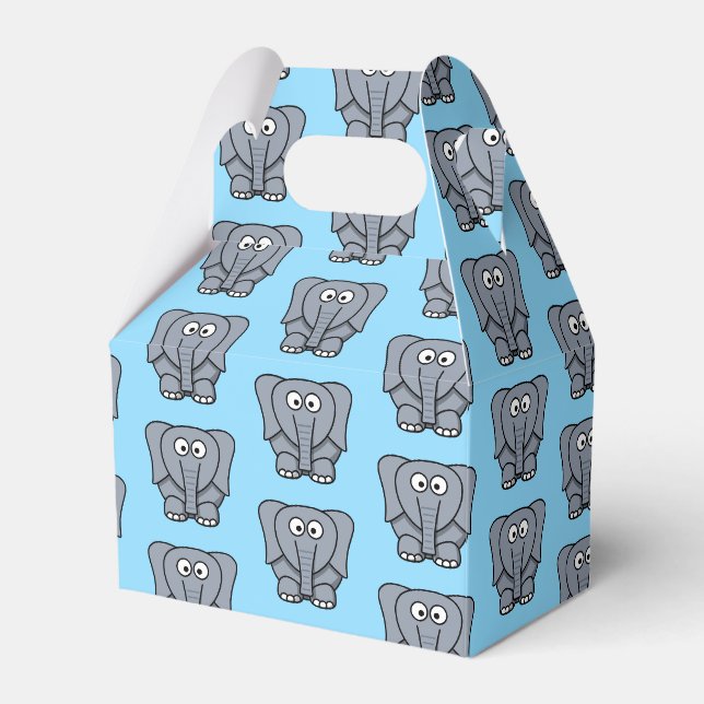 Ballotins Boîte de préférence de la fête des éléphants (Verso)