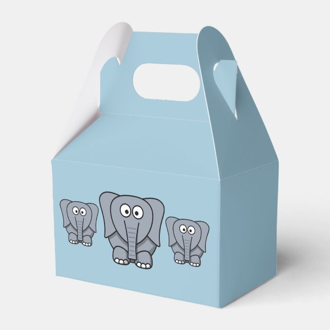 Ballotins Boîte de préférence de la fête des éléphants (Verso)