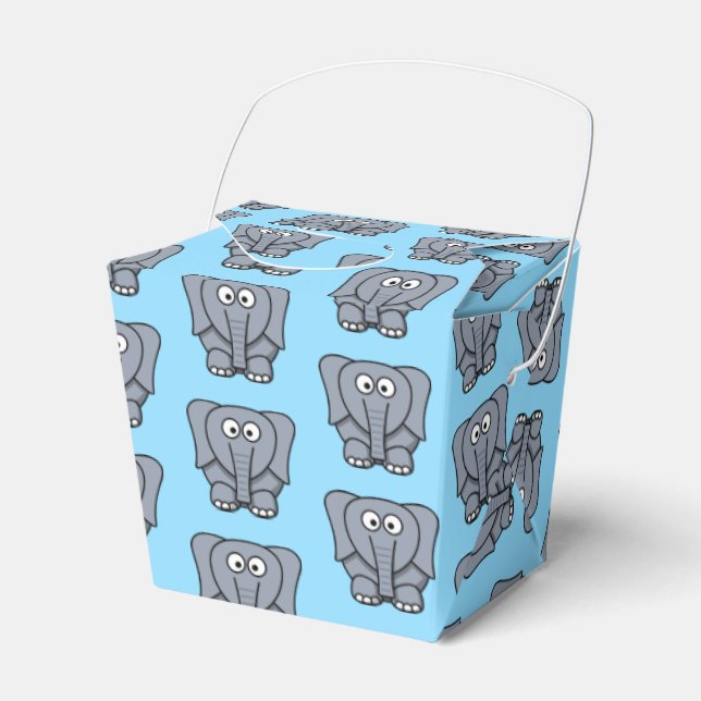 Ballotins Boîte de préférence de la fête des éléphants (Verso)