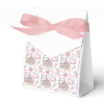 Boîte de préférence pour la fête des chats rose et