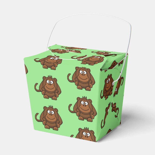 Ballotins Boîte de préférence pour la fête des singes (Verso)