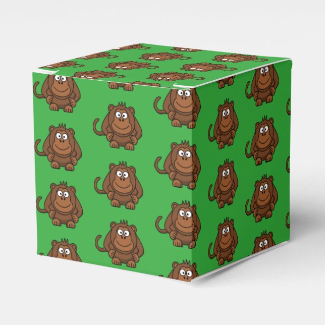 Ballotins Boîte de préférence pour la fête des singes (Verso)