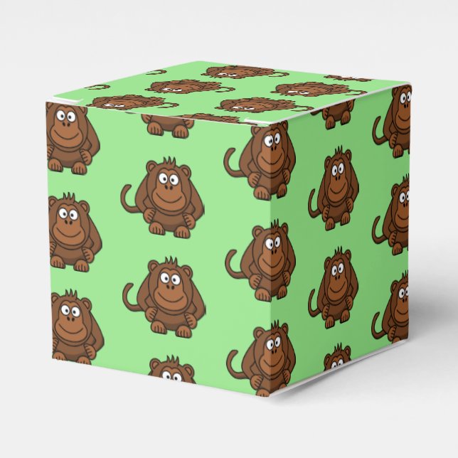 Ballotins Boîte de préférence pour la fête des singes (Verso)