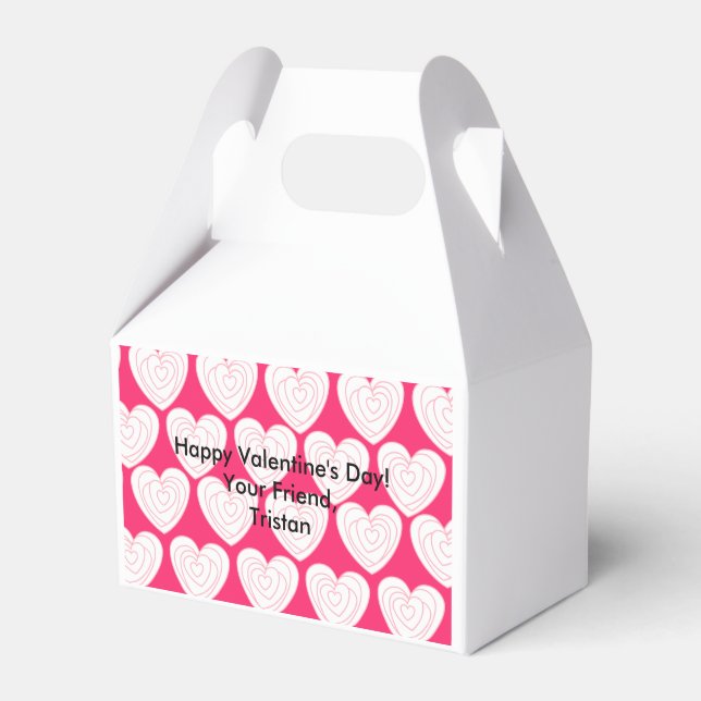 Ballotins Boîte de traitement personnelle Valentine rose coe (Verso)