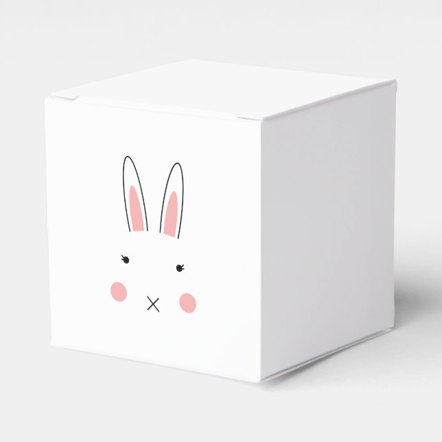 Ballotins Boîte de traitement Visage du lapin mignon (Verso)