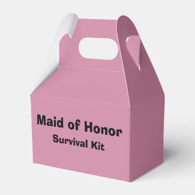 Ballotins Boîte de trousse de survie "Maid of Honor" (Verso)