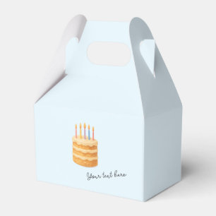 Ballotins Boîte d'emballage avec une image de gâteau d'anniv