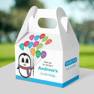 Ballotins Boîte Gable Anniversaire de Pingouin