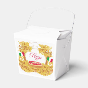 Ballotins Boîte italienne de faveur de pizza