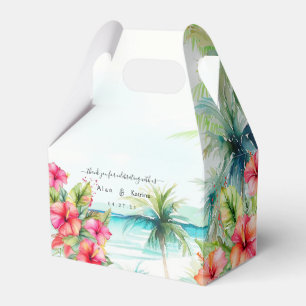 Ballotins Boîte préférée d'Hibiscus de plage tropicale