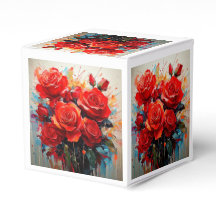 Boîte préférée - Œuvre d'art Les Roses Rouges