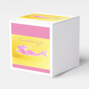 Ballotins boîte rose de sirène de natation