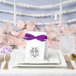 Ballotins Boîtes à faveurs à ruban violet 25 % de réduction 