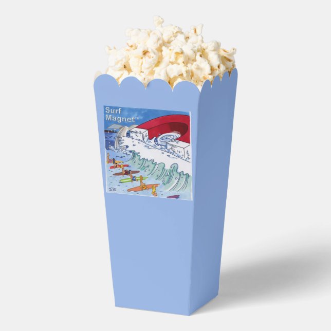Ballotins Boîtes à pop-corn magnétique surf (Sauté)